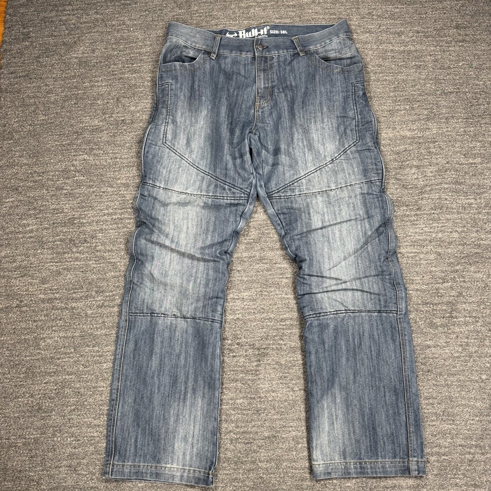 Bull-it Jeans Mens 38L (34" Ins) Protection Motorcycle Riding Pants Padded Covec